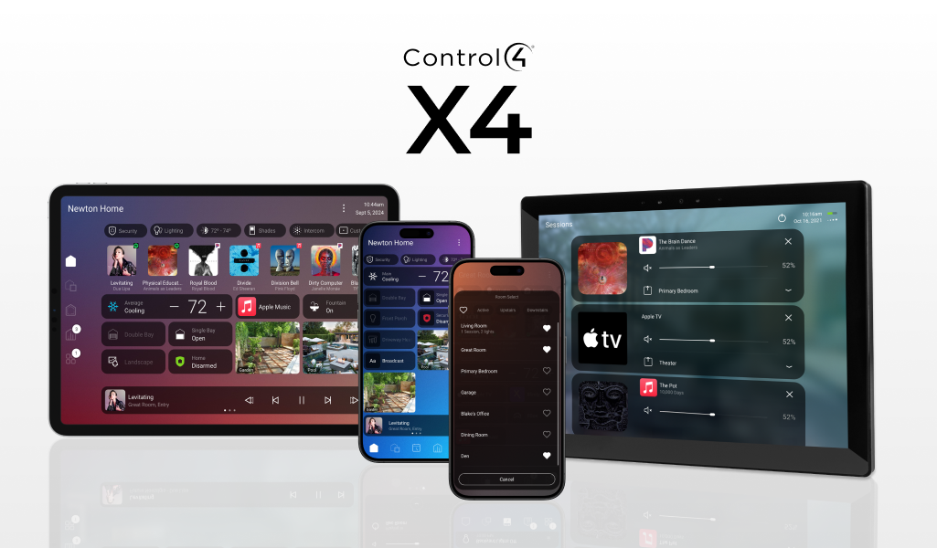 Control4 X4 – Neues UI Update kommt 2025